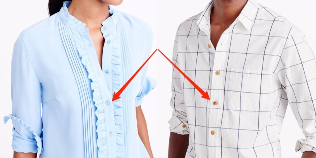 Shirts Button Up On Different Sides