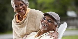 Retired Man And Woman Smiling