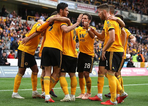 Wolves Players Celebrating