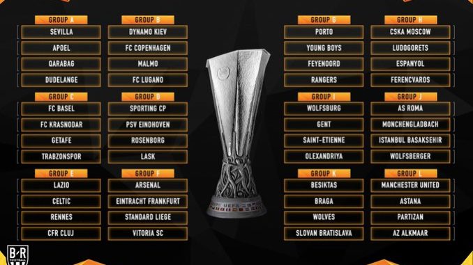 Everyevery.ng Europa League Matchday 42019-Full-Draw