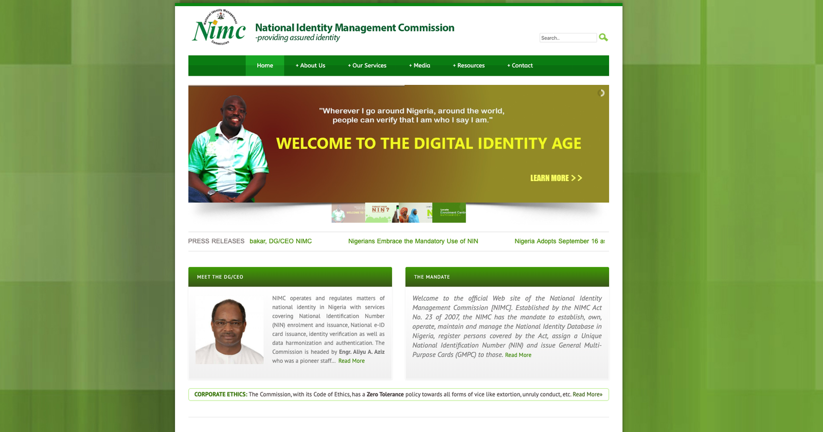 National Identity Number (Nin)