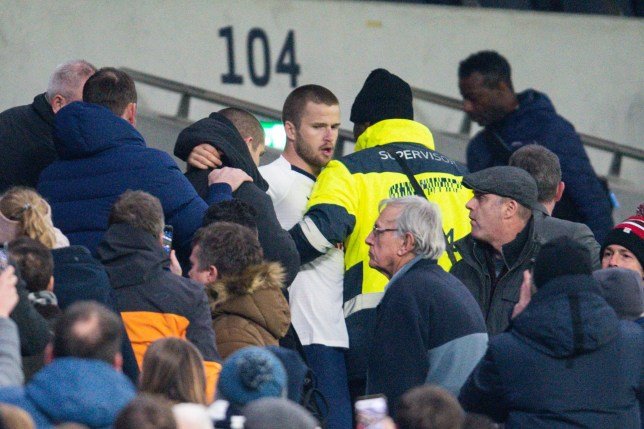 Eric Dier Struggles To Fight A Fan