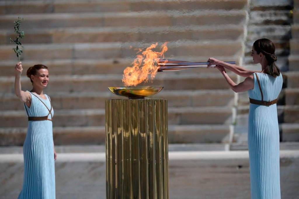 Olympic Flame Arrives In Japan