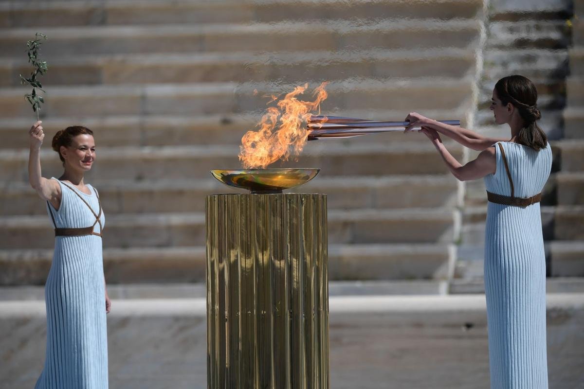 Olympic Flame Arrives In Japan