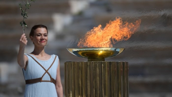 Breaking: Olympic Flame Arrives In Japan For Japan 2020 Olympic Games