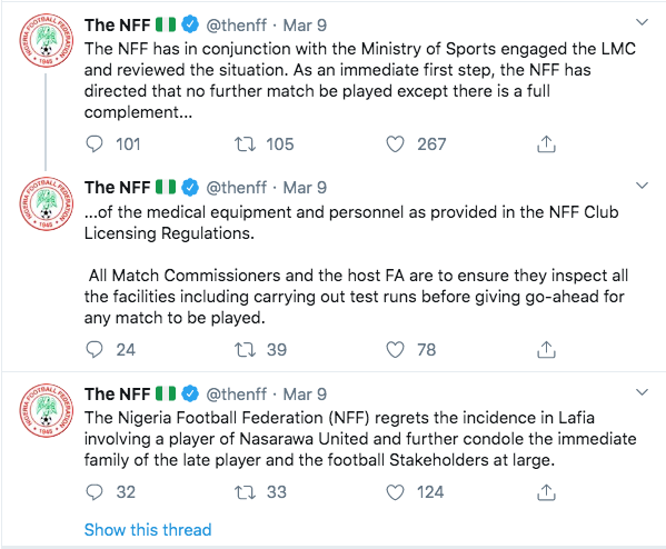 Nff And Npfl Clash Over Suspension Of League Games Due To Martins' Death