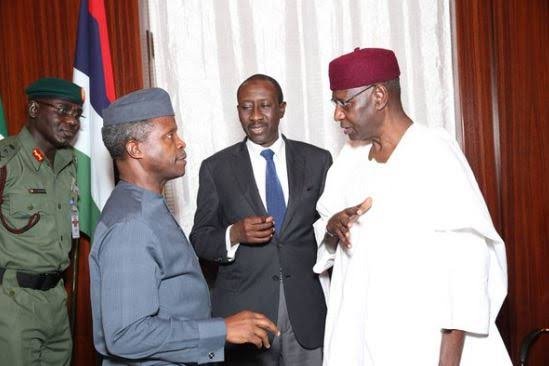 Mustapha And Osinbajo Talking