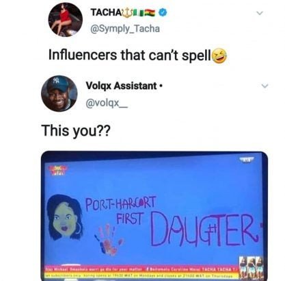 Tacha Vs Twitter Influencers