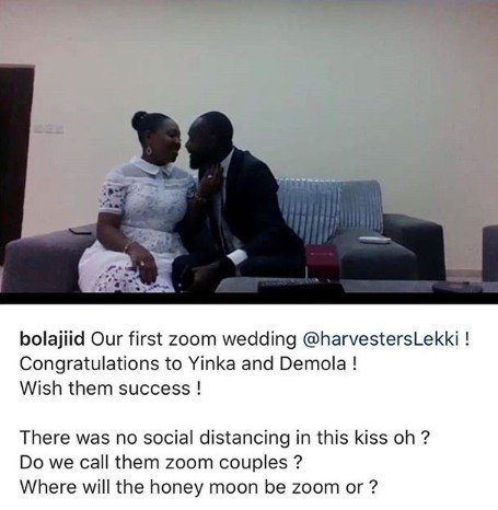 Online Wedding; Lagos State Church Conducts The First