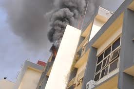 Inec Headquarters On Fire