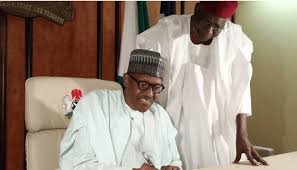 President Muhammadu Buhari And Late Chief Of Staff, Abba Kyari