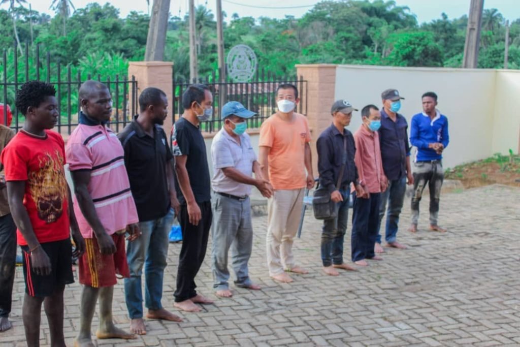 Chinese Men Arrested For Illegal Mining In Osun State 