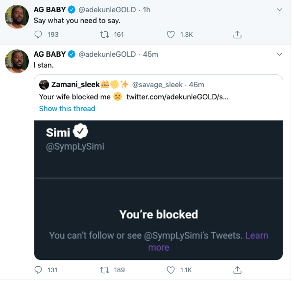 Angry Twitter User Reports Simi To Adekunle Gold
