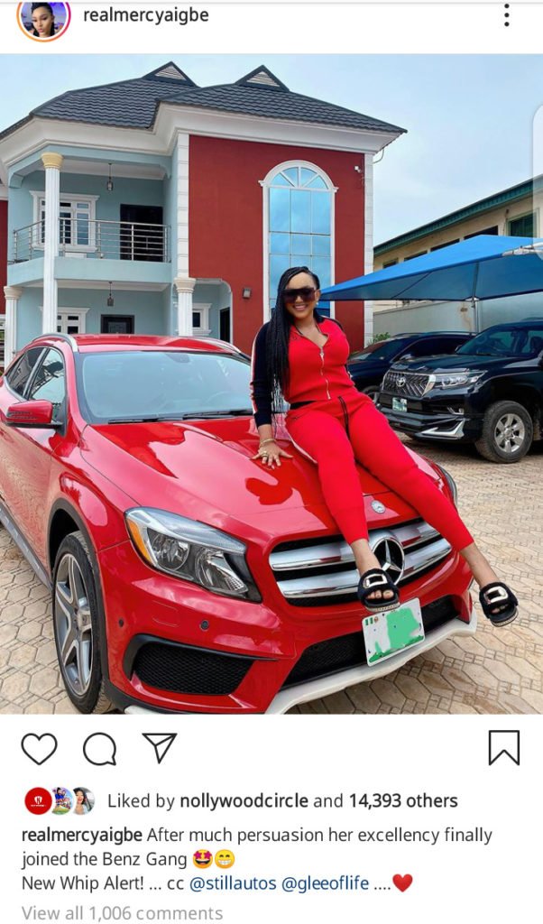 Nollywood Actress Mercy Aigbe Buys Benz