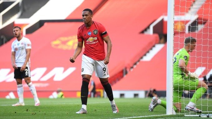 Martial Breaks Record, Scores 3 In United Raid Anthony Martial Scores Breaks Record As He Scores (3)