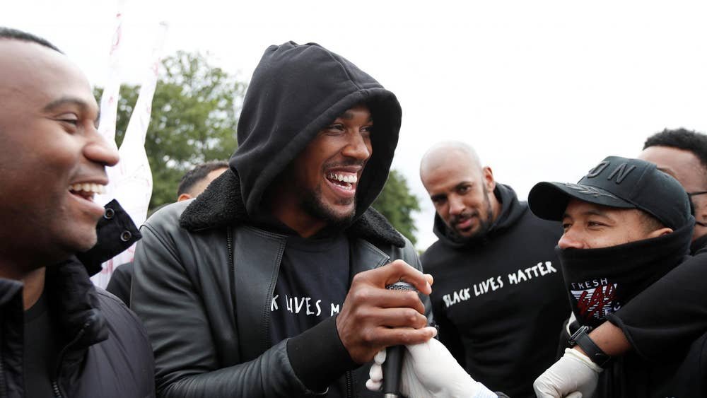 Anthony Joshua Lends Voice In Black Lives Matter Protest
