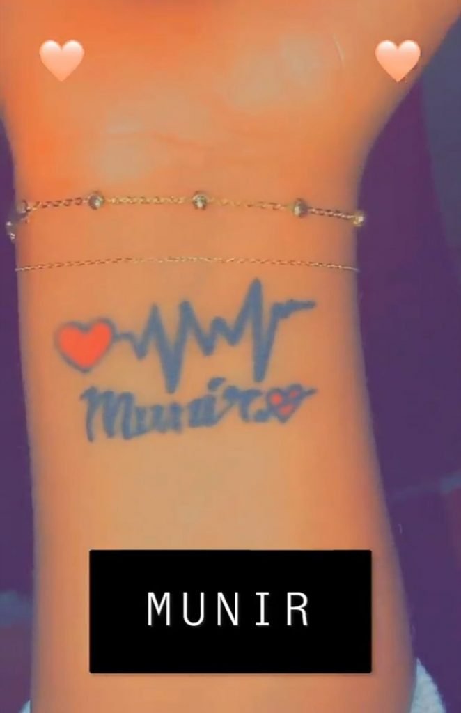 Regina Daniels Tattoos Son'S Name On Her Wrist
