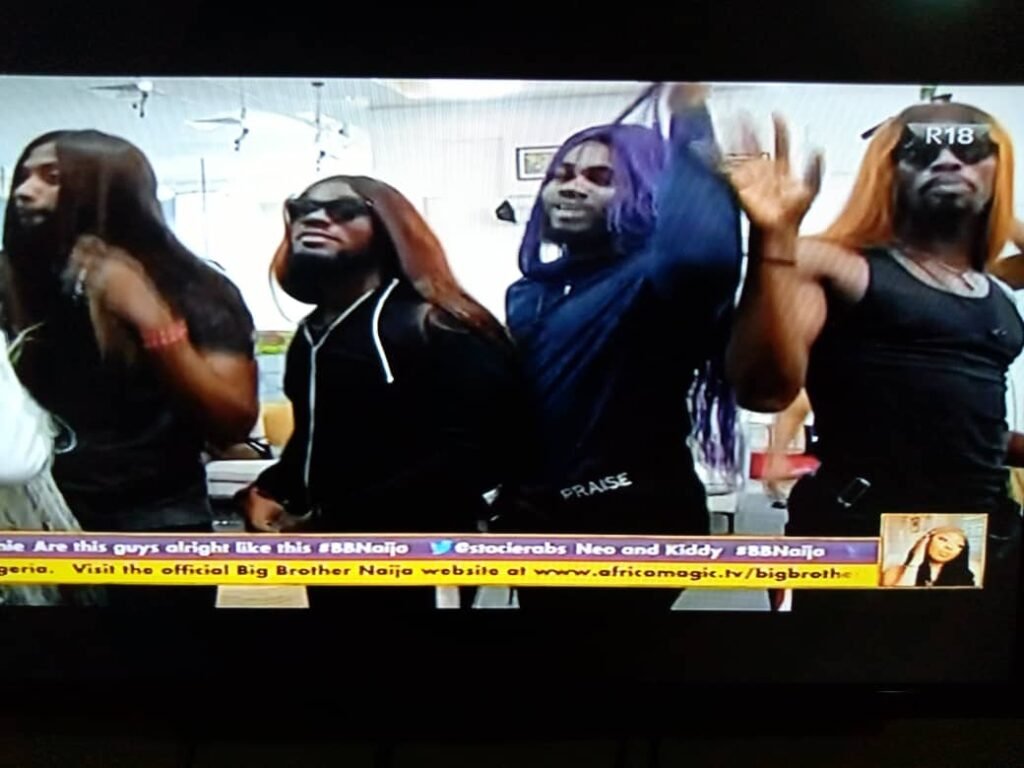 Bbnaija 2020 : Male Housemates Go Crazy Turn Women (See Pics) Tochi, Prince, Praise And Noe