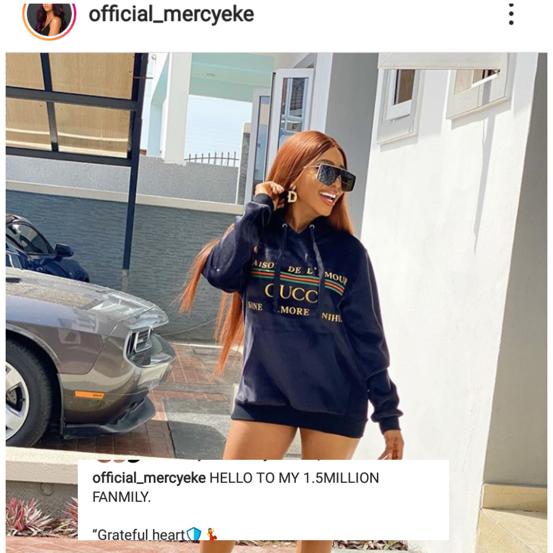 Mercy Lambo Makes Another Record On Social Media.