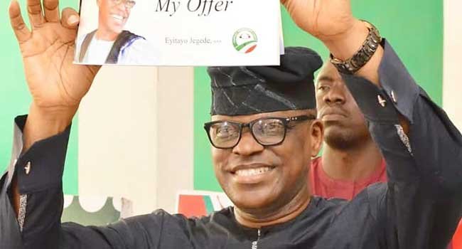 Ondo 2020: Pdp Presents Certificate Of Return To Jegede