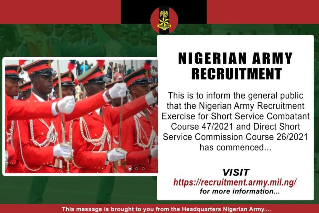 Nigerian Army Opens Portal For Recruitment