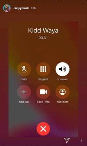 Cuppy'S Screenshot Of Call To Kiddwaya