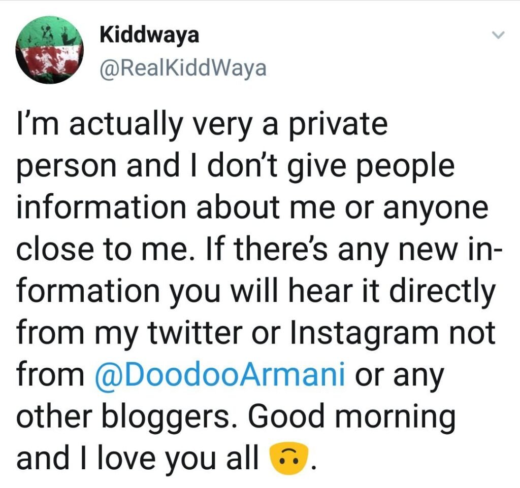 Kiddwaya'S Post