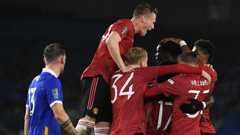 Manchester United Beat Brighton To Qualify For Quater-Finals