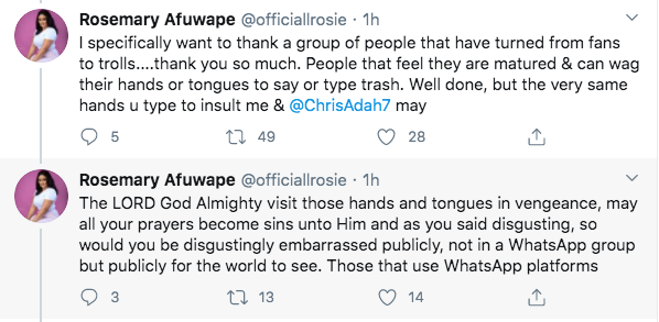 Ultimate Love Rosie Calls God For Vengeance After Nasty Troll On Social Media, Issues Exposure Threats