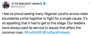 #Endsars: Don Jazzy Hints On Current Health Status