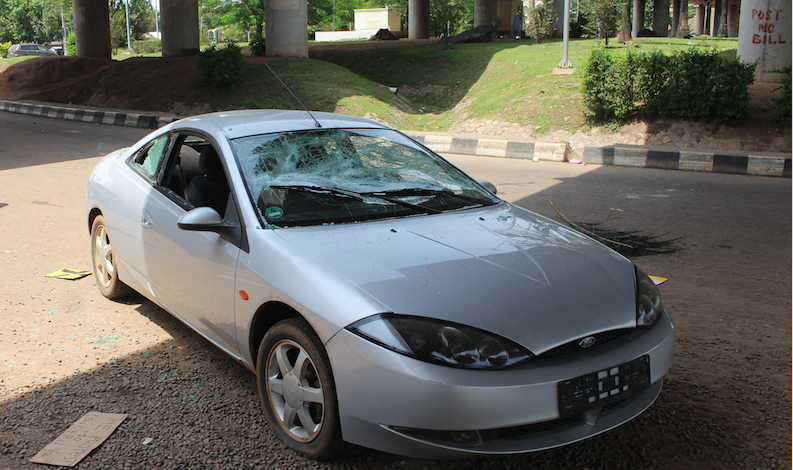 Protesters Give Details For Free Repair Of Cars Vandalised In Abuja During #Endsars Protest