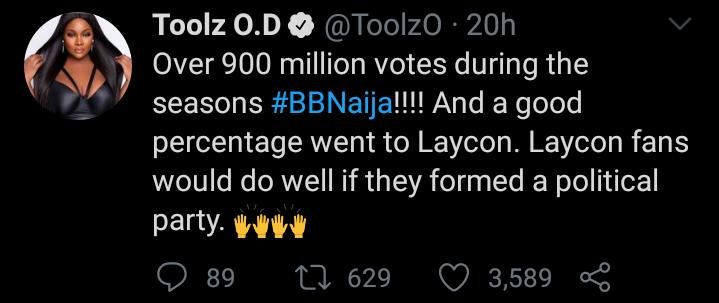 Bbnaija 2020: Oap Likens Laycon'S Fanbase To Political Party