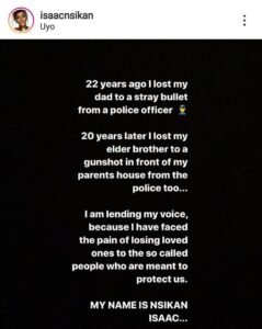 #Endsars: Nollywood Actress Shares Painful Story Of How She Lost Dad,Brother