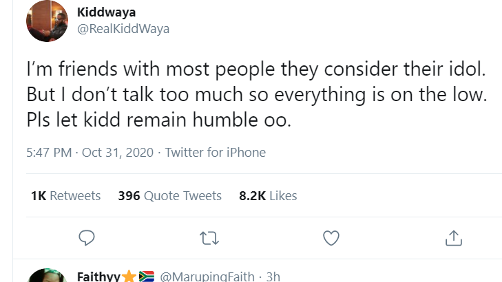 Kiddwaya'S Tweet