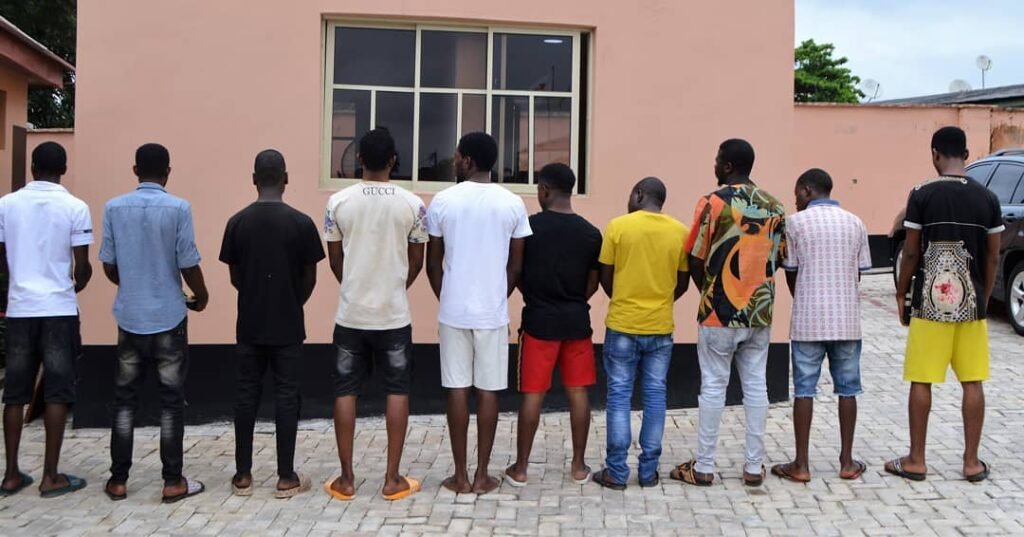 Efcc Arrests 10 Suspected Yahoo Boys In Ibadan