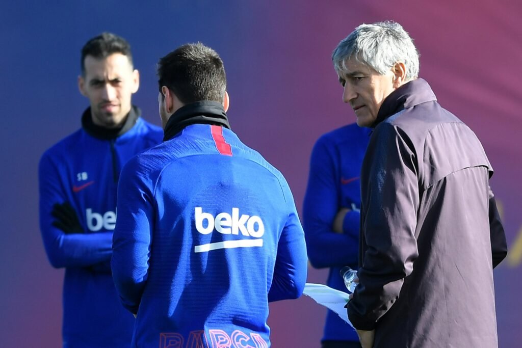 Former Barcelona Coach Quique Setien Says Messi Is Hard To Manage