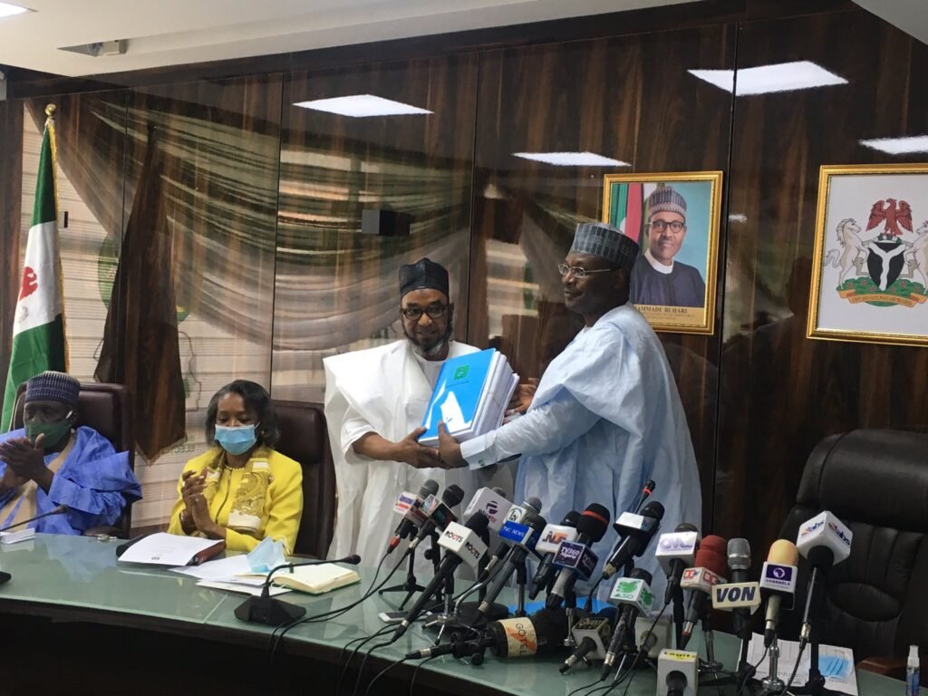 Inec Chairman, Mahmood Hands Over To Mu'Azu