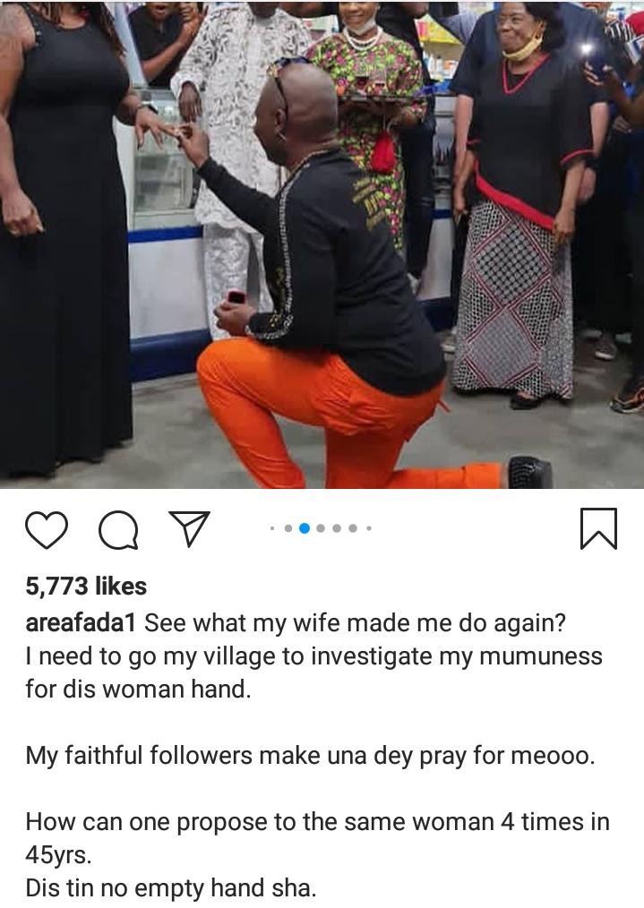 Charlyboy Proposes To His Wife For The 4Th Time