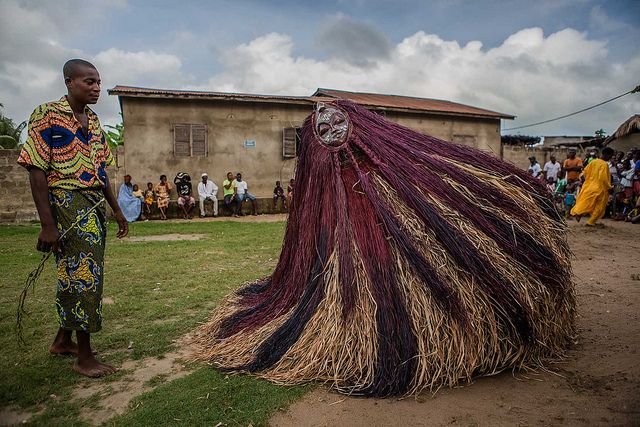 Zangbeto Masquerade Of Egun People On Display