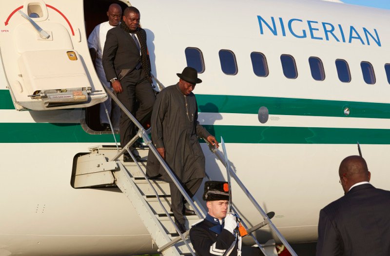 Ex-President Goodluck Jonathan At Airport