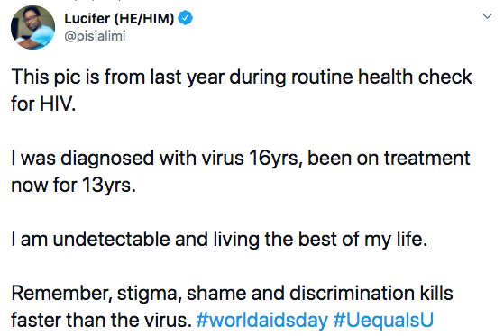 Nigerian Gay Activist Opens Up On 16 Years Old Virus Battle