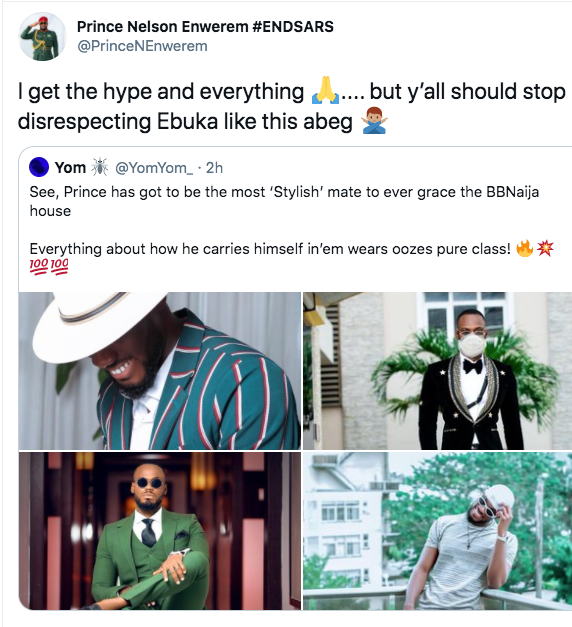 Prince Cautions Fans About Ebuka