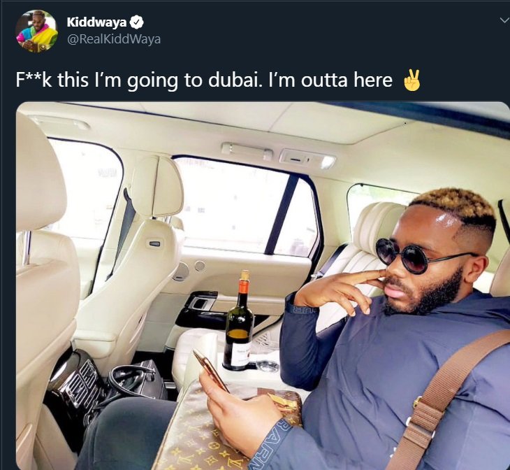 Kiddwaya Jets Out Of Nigeria