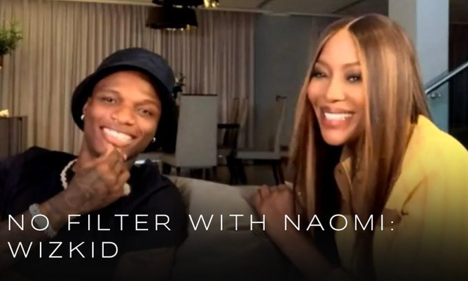Wizkid With Naomi Campbell