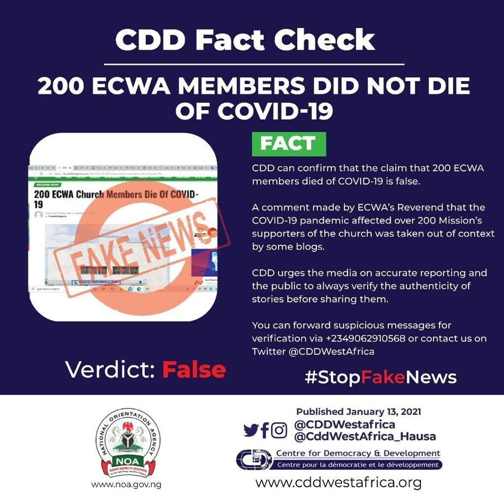 Cdd Debunks Rumour Of Church Losing 200 Members