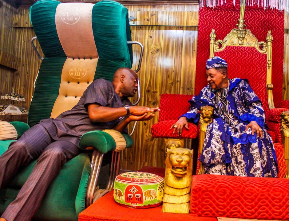 The Oyo State Governor, Seyi Makinde And The Alaafin Of Oyo