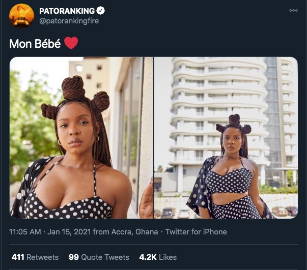 Patoranking Gushes Over Yemi Alade