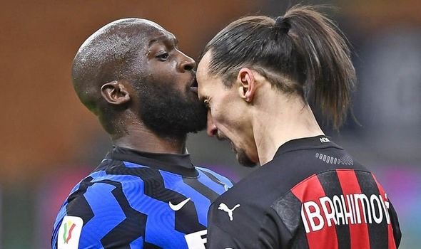 Romelu Lukaku And Zlatan Ibrahimovic Clash In Milan Derby