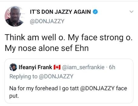 Fan Extends Tattoo Drama To Don Jazzy