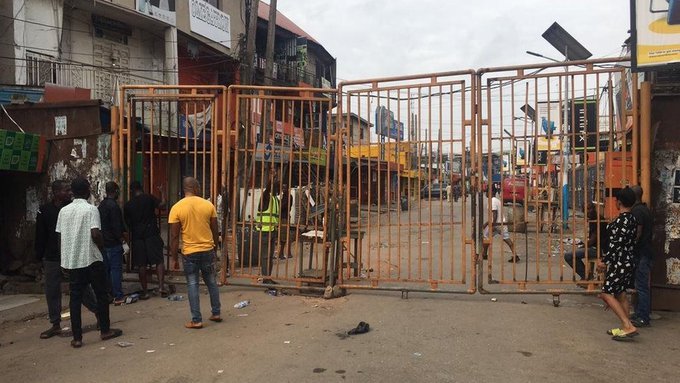 Covid-19: Pictures From Locked Wuse Market In Abuja